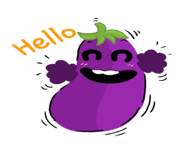 I am Eggplant. sticker #14448594