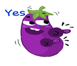 I am Eggplant. sticker #14448597