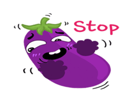 I am Eggplant. sticker #14448599