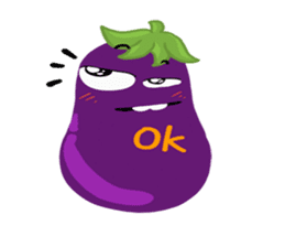 I am Eggplant. sticker #14448601