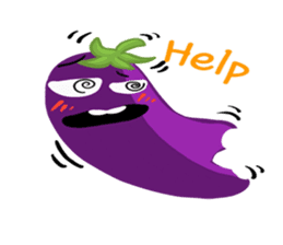I am Eggplant. sticker #14448602