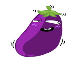 I am Eggplant. sticker #14448609