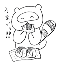 Japanese raccoon doggie2 sticker #14450009