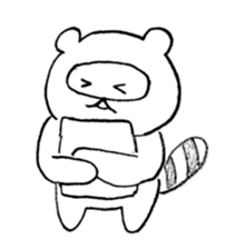 Japanese raccoon doggie2 sticker #14450027