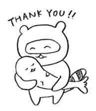 Japanese raccoon doggie2 sticker #14450036