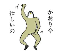 Penguin's name is Kaori sticker #14450048