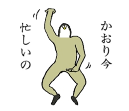 Penguin's name is Kaori sticker #14450048