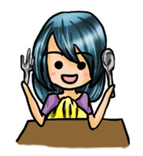 Life with laughten sticker #14452486