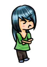 Life with laughten sticker #14452489