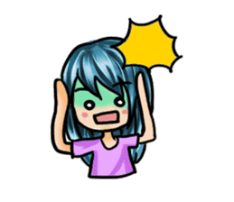 Life with laughten sticker #14452490