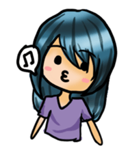 Life with laughten sticker #14452491