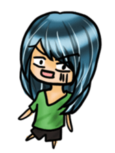 Life with laughten sticker #14452494