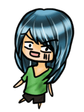 Life with laughten sticker #14452494