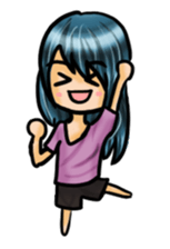 Life with laughten sticker #14452495