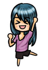 Life with laughten sticker #14452495