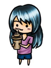 Life with laughten sticker #14452499