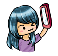 Life with laughten sticker #14452503