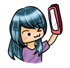 Life with laughten sticker #14452503