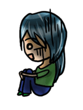 Life with laughten sticker #14452515