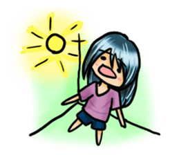 Life with laughten sticker #14452516