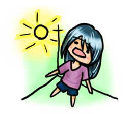 Life with laughten sticker #14452516