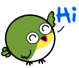 Japanese whiteeye CHIUCHIU part II sticker #14452904