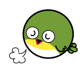 Japanese whiteeye CHIUCHIU part II sticker #14452908