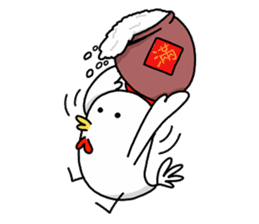 Happy Chinese New Year with JiLi Chicken sticker #14453037
