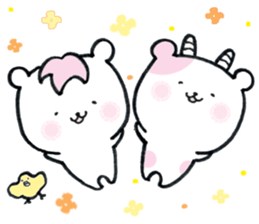 cute cow and horse (Chinese(Traditional) sticker #14453130