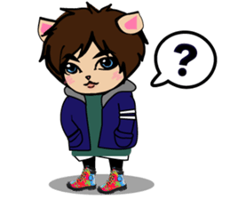 cat haha sticker #14453395