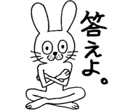 rabbit rabbit rabbit. sticker #14453559