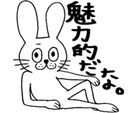 rabbit rabbit rabbit. sticker #14453572
