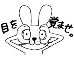 rabbit rabbit rabbit. sticker #14453575