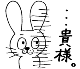 rabbit rabbit rabbit. sticker #14453578