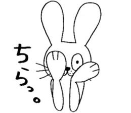 rabbit rabbit rabbit. sticker #14453583