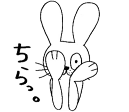 rabbit rabbit rabbit. sticker #14453583