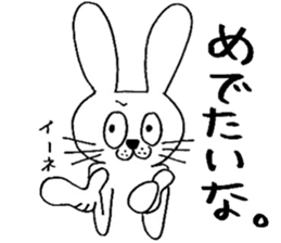 rabbit rabbit rabbit. sticker #14453585