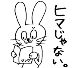 rabbit rabbit rabbit. sticker #14453589
