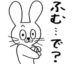 rabbit rabbit rabbit. sticker #14453594