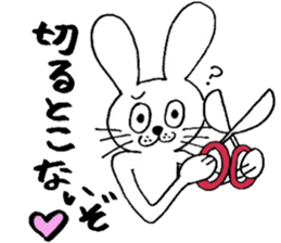 rabbit rabbit rabbit. sticker #14453597