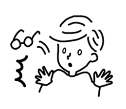 Simple BOY and GIRL Sticker. sticker #14453607