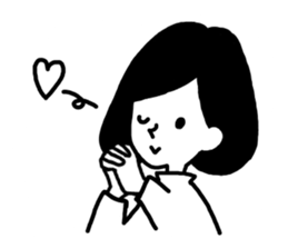 Simple BOY and GIRL Sticker. sticker #14453613