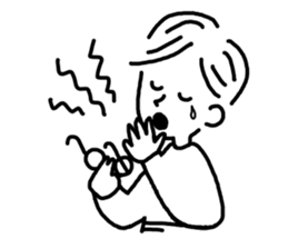 Simple BOY and GIRL Sticker. sticker #14453617