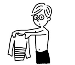 Simple BOY and GIRL Sticker. sticker #14453621