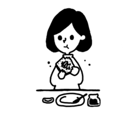 Simple BOY and GIRL Sticker. sticker #14453623