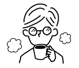 Simple BOY and GIRL Sticker. sticker #14453624