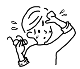 Simple BOY and GIRL Sticker. sticker #14453632