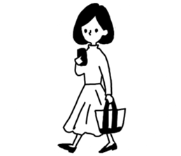 Simple BOY and GIRL Sticker. sticker #14453634