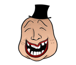 Mr. Black Hat and His Facial Expressions sticker #14454031