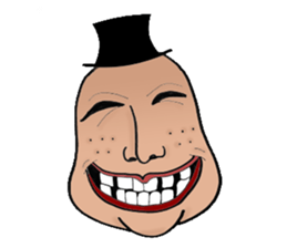 Mr. Black Hat and His Facial Expressions sticker #14454035